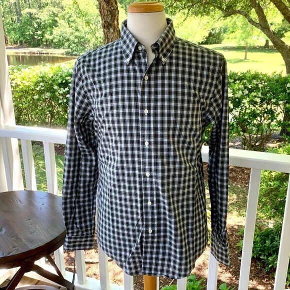 Jack Spade Green Plaid Shirt. Size 16 - Picture 1 of 9